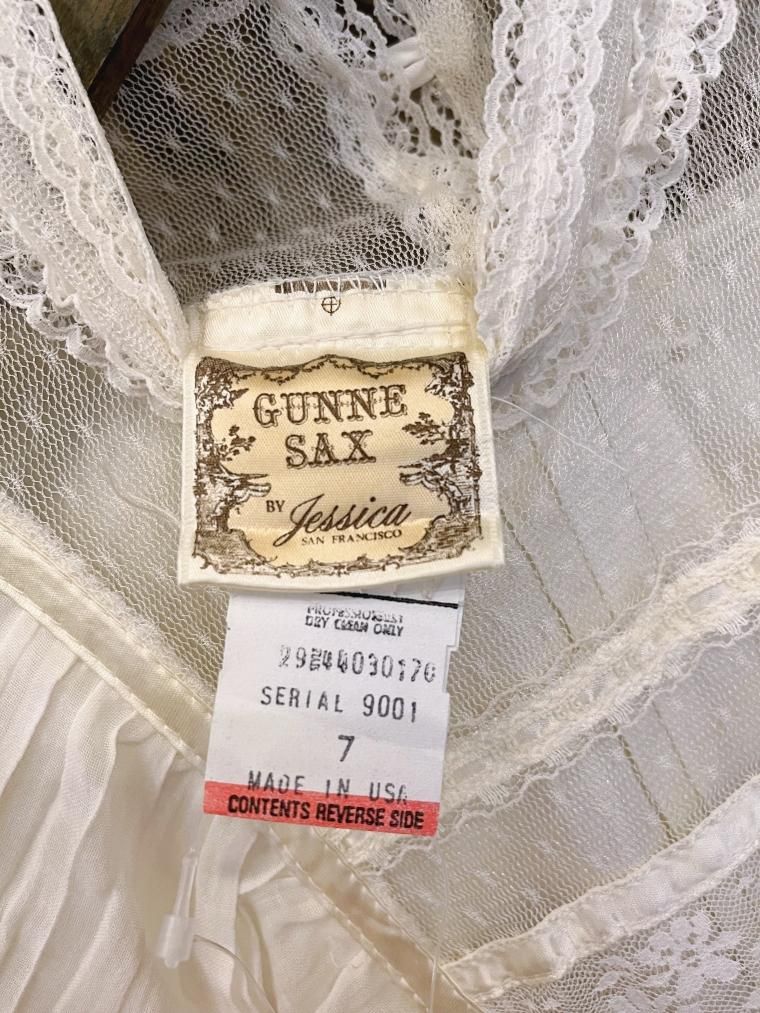 GUNNE SAX 70's bridal オールレースヴィクトリアンワンピースドレス