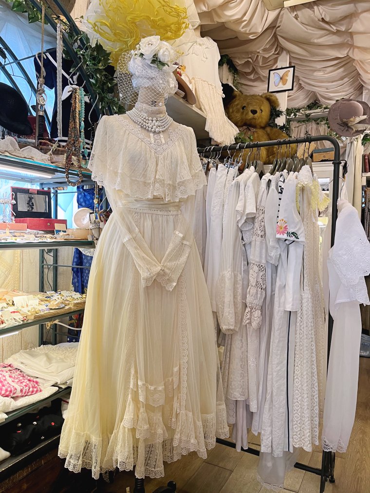 GUNNE SAX 70's オールチュールレースヴィクトリアンワンピースドレス Size9