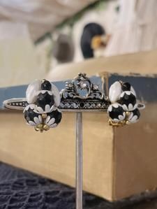 vintage beads earrings
