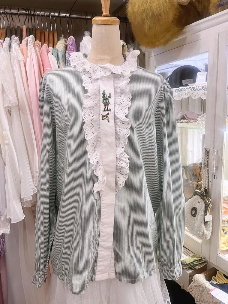 レディース 古着 70-80s 百花 カラフル 中国 風景 総刺しゅう