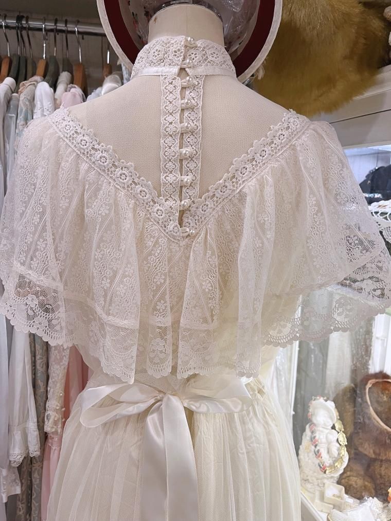 GUNNE SAX 70's オールチュールレースヴィクトリアンワンピースドレス