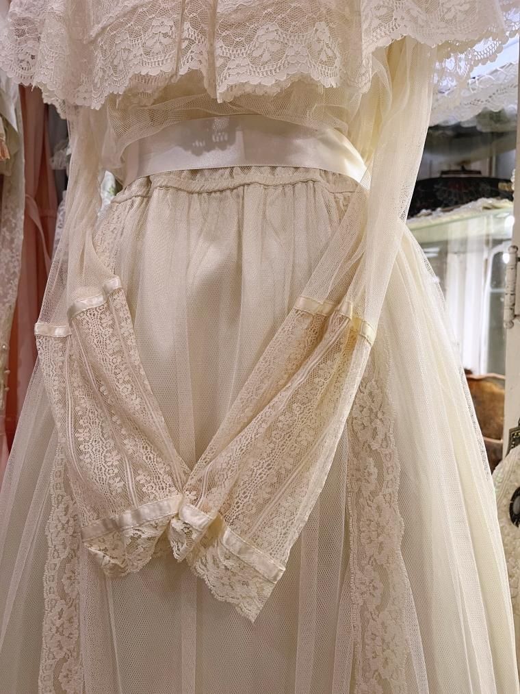 GUNNE SAX 70's オールチュールレースヴィクトリアンワンピースドレス