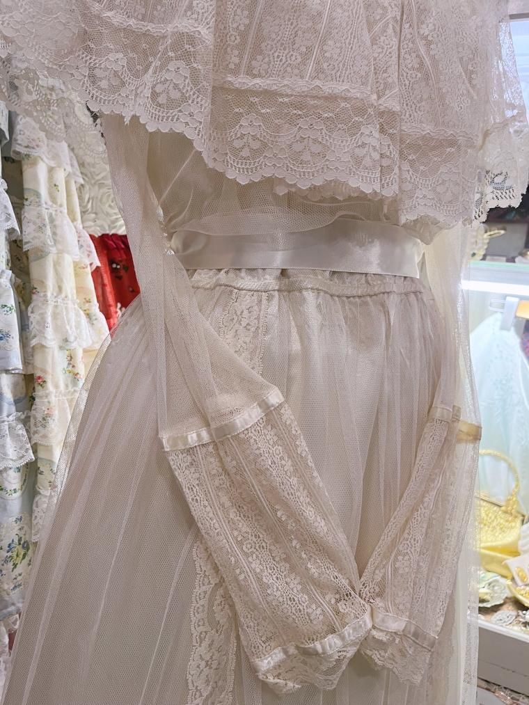 GUNNE SAX 70's オールチュールレースヴィクトリアンワンピースドレス