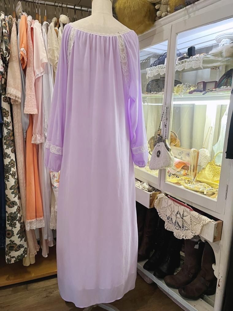 Vintage ラベンダーロングワンピース