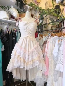 dentelle handmade フィッシュテール編み上げワンピース