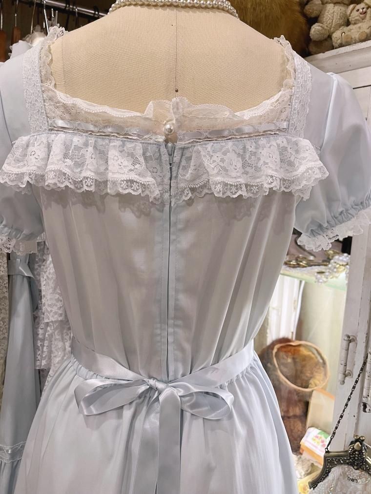 merletage vintage 私だけの秘密のドレス ライトブルー