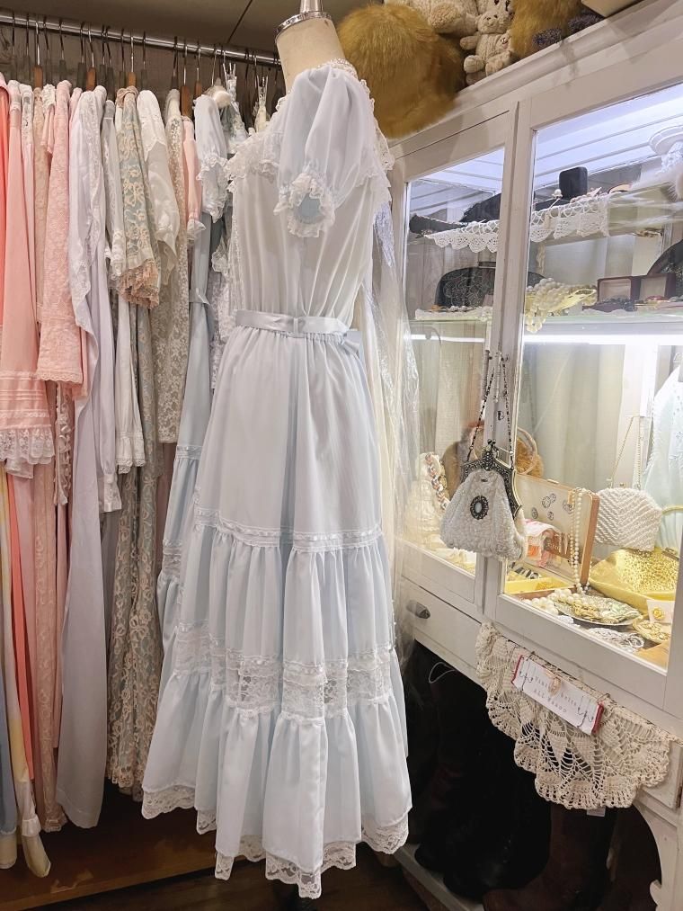 merletage vintage 私だけの秘密のドレス ライトブルー