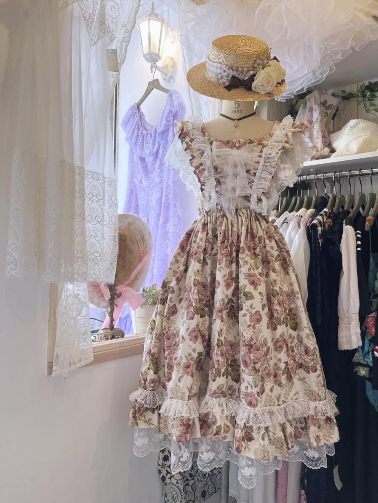 comyu handmade romantic floral dress
