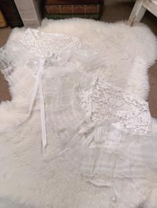 comyu handmade lace babushka scarf