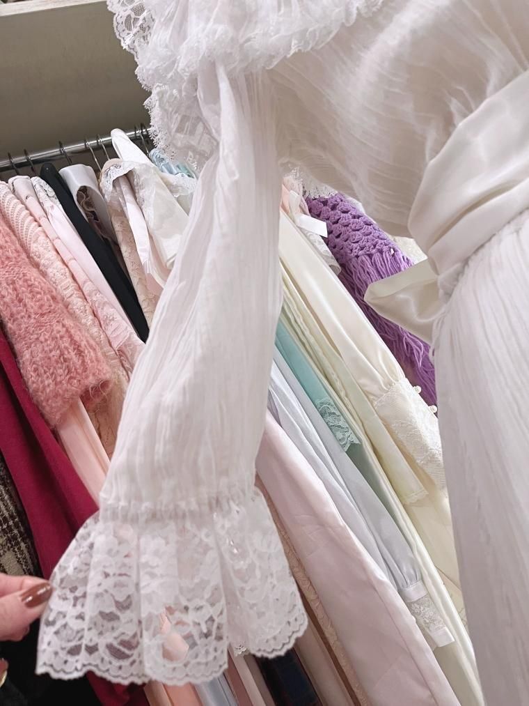 GUNNE SAX Wedding 80's ヴィクトリアンフリルレースバッスルドレス Size7