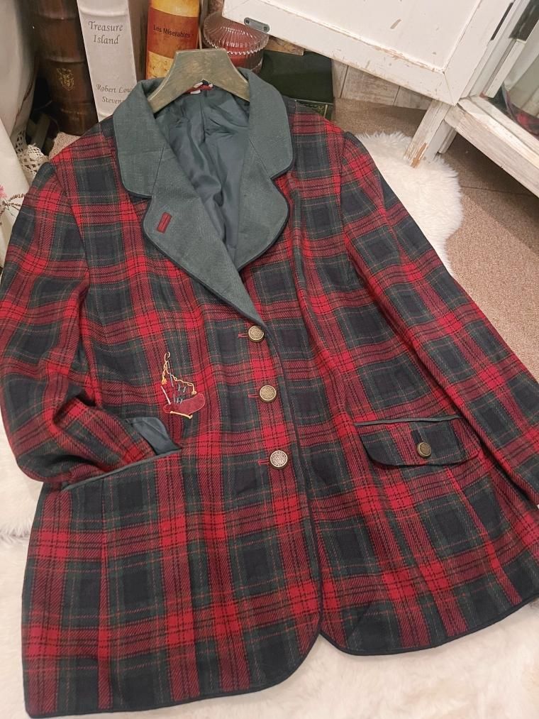 【極上品!!】60s UNKNOWN ヴィンテージ ウールハーフコート 裏ボア 極上品!!】60s UNKNOWN ヴィンテージ ウールハーフコート 裏ボア