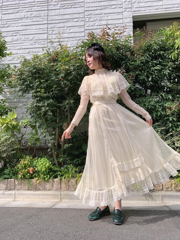 GUNNE SAX 70's オールチュールレースヴィクトリアンワンピース