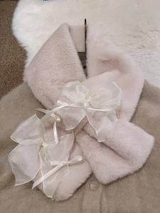 comyu remake fur collar natural