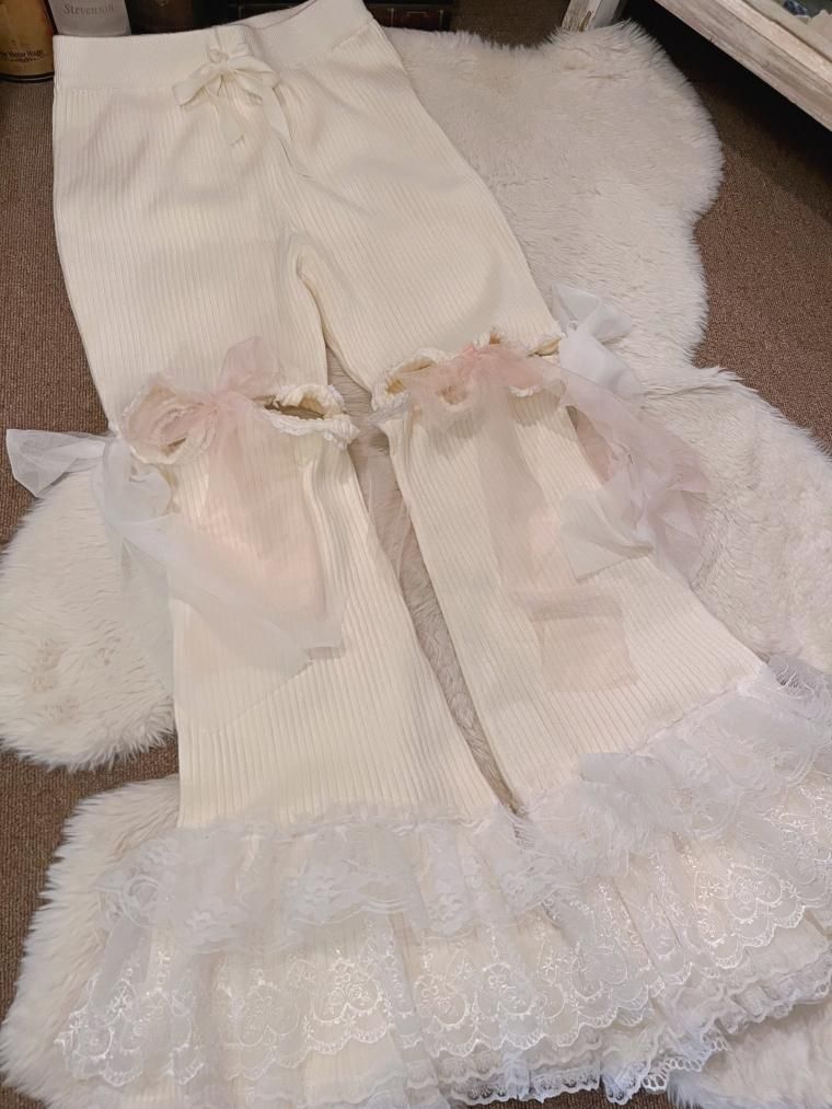 comyu remake romantic fairy knit pants