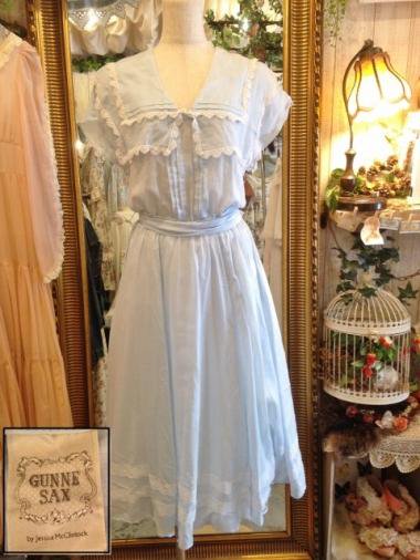 GUNNE SAX 80's デッドストックセーラーカラーワンピース Size:13 紙 