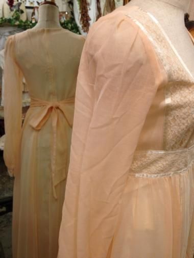 GUNNE SAX 70's スクエアネックフロントレースワンピース Size:7