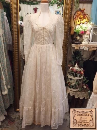 GUNNE SAX 70's 졼եۥ磻ȥ󥰥ɥ쥹 ֥饤륿 Size:9