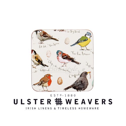 英国直輸入☆ 小鳥のコースター【Bird Song】by ULSTER WEAVERS - 鳥雑貨・鳥おもちゃの専門店【Bird-style】