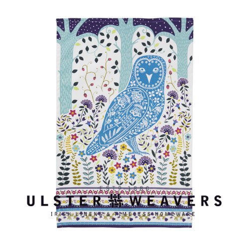 英国直輸入☆ フクロウのコットンティータオル【Woodland Owl】by ULSTER WEAVERS -  鳥雑貨・鳥おもちゃの専門店【Bird-style】