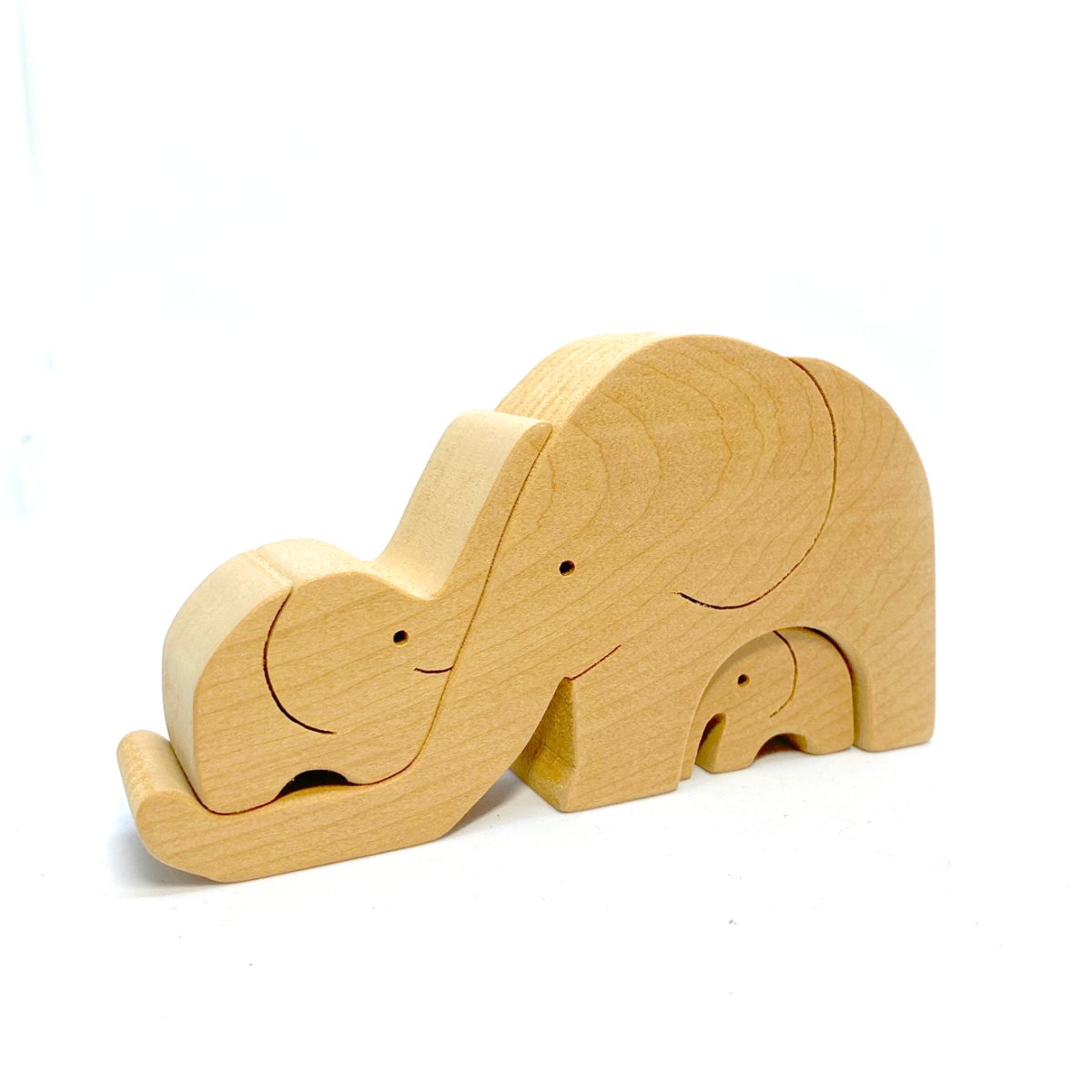 【組み木】ゾウ | ユーモラスな表情と細かな細工が魅力的 - ウェルフェアトレードショップ「マジェルカ」のオンラインショップ