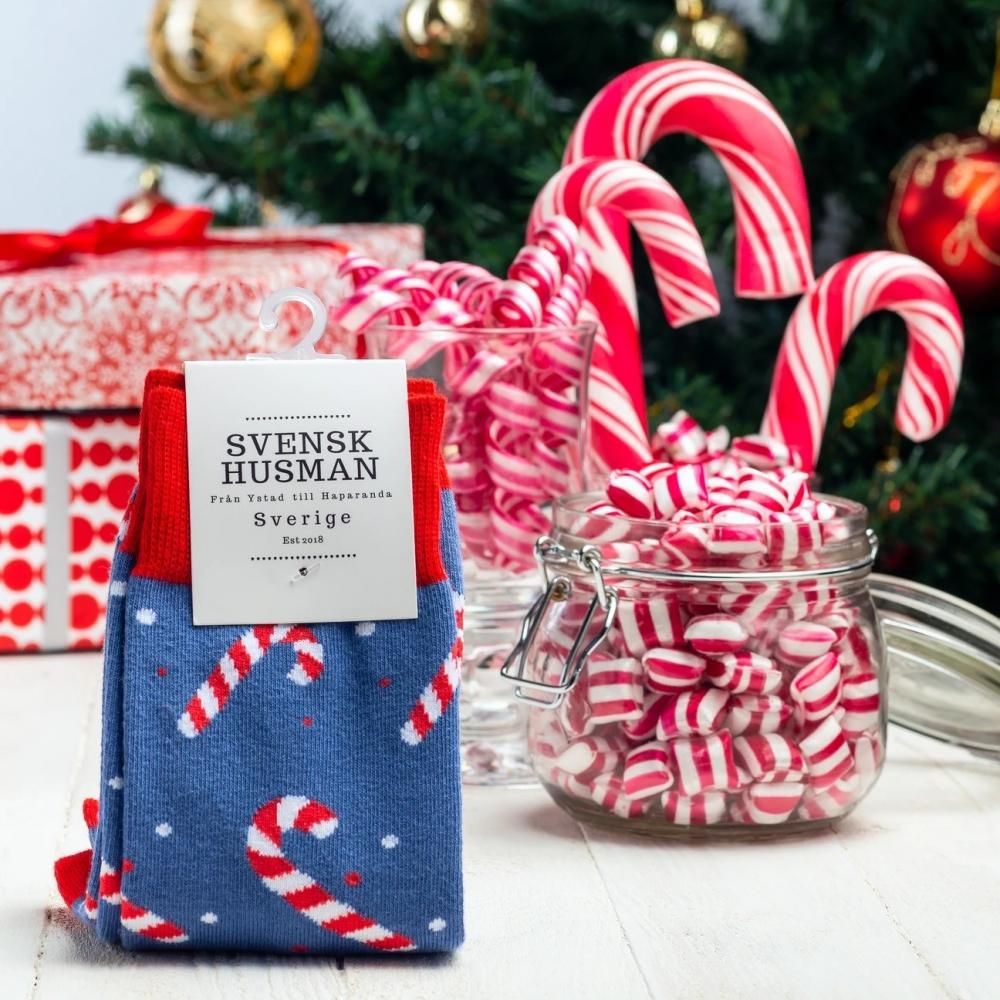 キャンディケーン・ソックス - Home-Loving デザイン 「Fredelig キャンディケーン・ソックス - Home-Loving デザイン 「Fredelig