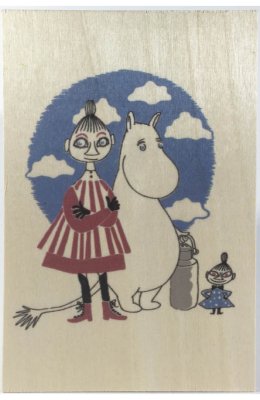 リトルミイ＆ミンブル・ウッドカード（10×15cm）