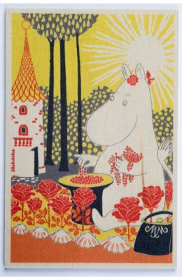 ムーミンママ&ベリーズ・ウッドカード（10×15cm）