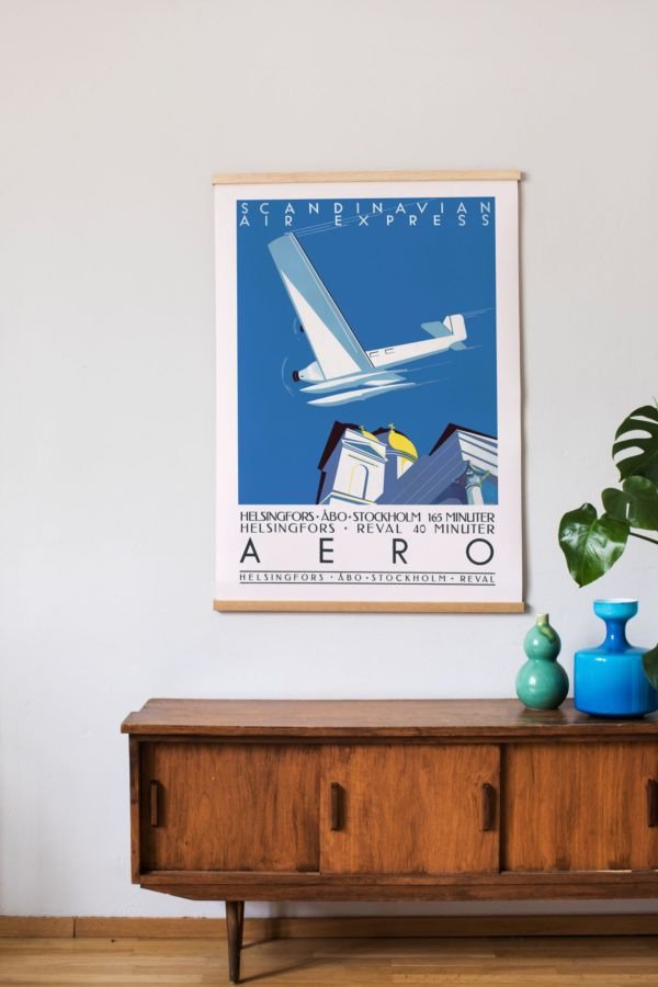 AERO & THE CATHEDRAL by JORMA SUHONEN in 1933 ポスター（50×70cm） - Home-Loving  デザイン 「Fredelig フレデリグ」