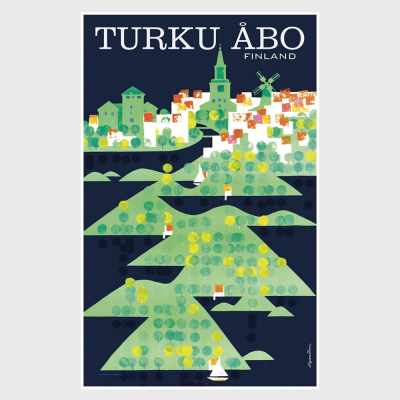 TURKU-&#197;BO by MARTTI MYKK&#196;NEN in 1965 ポスター（50×70cm）