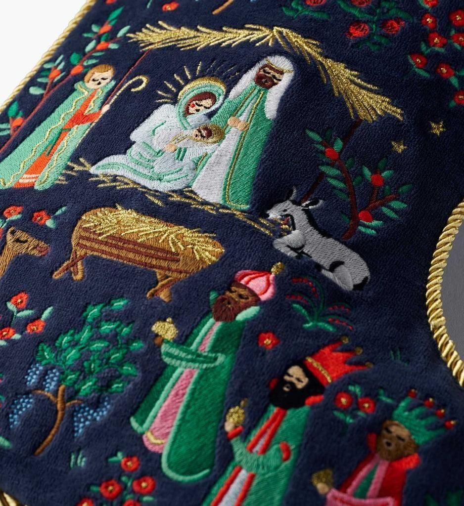 クリスマスファミリア・刺繍プレゼントソックス - Home-Loving