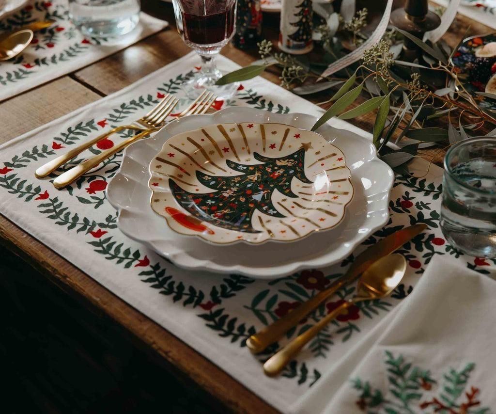 クリスマスドール・デザートプレート（4Pセット） - Home-Loving