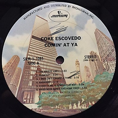 Coke Escovedo / Comin' At Ya! - CURIOUS RECORDS