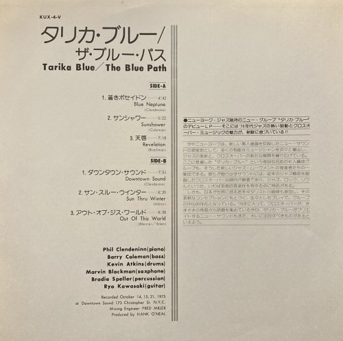 TARIKA BLUE タリカ・ブルー レコード レコード 洋楽 レコード 洋楽