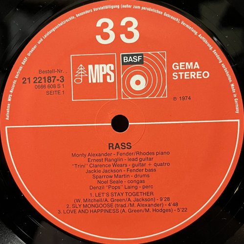 Monty Alexander / Rass! - CURIOUS RECORDS