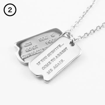 狡噛慎也ドッグタグネックレス 劇場版 PSYCHO-PASS サイコパス」 狡噛慎也 ドッグタグネックレス