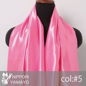 ポリエステルサテン　115ｃｍ巾　col,5(濃いピンク)