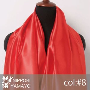 ポリエステルサテン1000【無地 col,8(赤)】生地巾：115cm