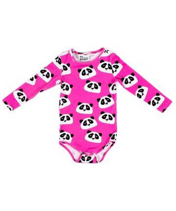 北欧 ベビー服 長袖ロンパース Panda パンダ（3-6ヵ月/6-12ヵ月）My Little Bandit マイリトルバンディット -  北欧のベビー服・こども服・輸入ベビーキッズウェア通販専門店【LoopFun Baby&Kids】
