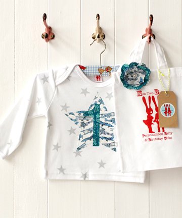 MilkTwoBunnies 子供服 長袖Ｔシャツ Boy Birthday Star T-shirts