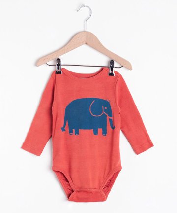 nadadelazos ナダデラゾス ベビー服 長袖 ロンパース ELEPHANT 3-6M/6-12M -  北欧のベビー服・こども服・輸入ベビーキッズウェア通販専門店【LoopFun Baby&Kids】