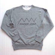 「FINGER JOINT」<br>ロゴスウェット-1<br>グレー
