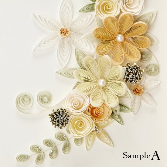 Paper Quilling クレッセントフラワー - ペーパークイリング作家菊地七