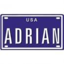 <img class='new_mark_img1' src='https://img.shop-pro.jp/img/new/icons1.gif' style='border:none;display:inline;margin:0px;padding:0px;width:auto;' />ADRIAN USA MINI METAL EMBOSSED LICENSE PLATE NAME FOR BIKES,TRICYCLES,WAGONS,KIDS DOORS,GO