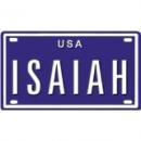 <img class='new_mark_img1' src='https://img.shop-pro.jp/img/new/icons1.gif' style='border:none;display:inline;margin:0px;padding:0px;width:auto;' />ISAIAH USA MINI METAL EMBOSSED LICENSE PLATE NAME FOR BIKES,TRICYCLES,WAGONS,KIDS DOORS,GO