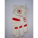 <img class='new_mark_img1' src='https://img.shop-pro.jp/img/new/icons1.gif' style='border:none;display:inline;margin:0px;padding:0px;width:auto;' />STEVEPRICEGOLF Stevepricegolf Junior White/ Red Golf Glove Size Large Japan Golf Ball Marker