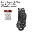 <img class='new_mark_img1' src='https://img.shop-pro.jp/img/new/icons1.gif' style='border:none;display:inline;margin:0px;padding:0px;width:auto;' />Sahara Explorer Cart Bag Bk/Bk with Free Bag of White Golf Tees (500 pieces)