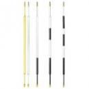 <img class='new_mark_img1' src='https://img.shop-pro.jp/img/new/icons1.gif' style='border:none;display:inline;margin:0px;padding:0px;width:auto;' />Par Aide 8 ft. Aluminum / Fiberglass Tournament Flagsticks (Three Black Stripes)- Set of 9