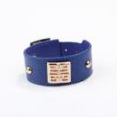 <img class='new_mark_img1' src='https://img.shop-pro.jp/img/new/icons1.gif' style='border:none;display:inline;margin:0px;padding:0px;width:auto;' />S.S(SportSpirit) Blue Genuine Leather Bracelet for Men and Women Genuine Leather Wris