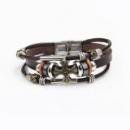 <img class='new_mark_img1' src='https://img.shop-pro.jp/img/new/icons1.gif' style='border:none;display:inline;margin:0px;padding:0px;width:auto;' />S.S(SportSpirit) Leather Bracelet Vintage Leather Bracelet 3-Strand Bead Chain &a