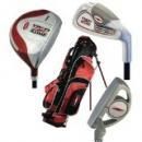 <img class='new_mark_img1' src='https://img.shop-pro.jp/img/new/icons1.gif' style='border:none;display:inline;margin:0px;padding:0px;width:auto;' />NEW Red Zone Boys Junior 3 Golf Club Set w/ Driver,Iron,Putter & Bag Red